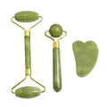 Natural Jade Roller & Gua Sha Set – Facial Sculpting, Depuffing & Skin Lifting Tool