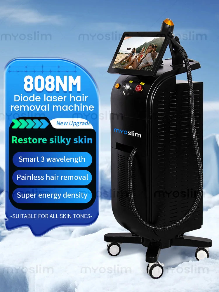 16 Bar Soprano Titanium Hair Removal Professional 5000W 4 Wavelength Painless Permanent Hair Removal Professional Beauty Salon
